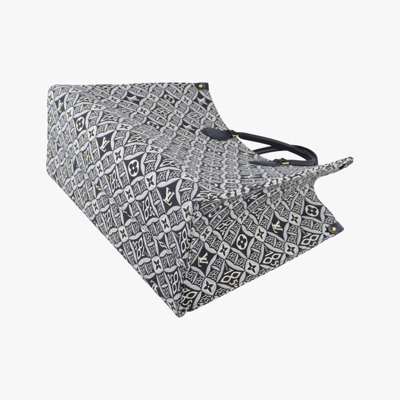 Pre-owned Louis Vuitton On the Go GM Gris Jacquard M57207 shoulderbag | stylenewstar