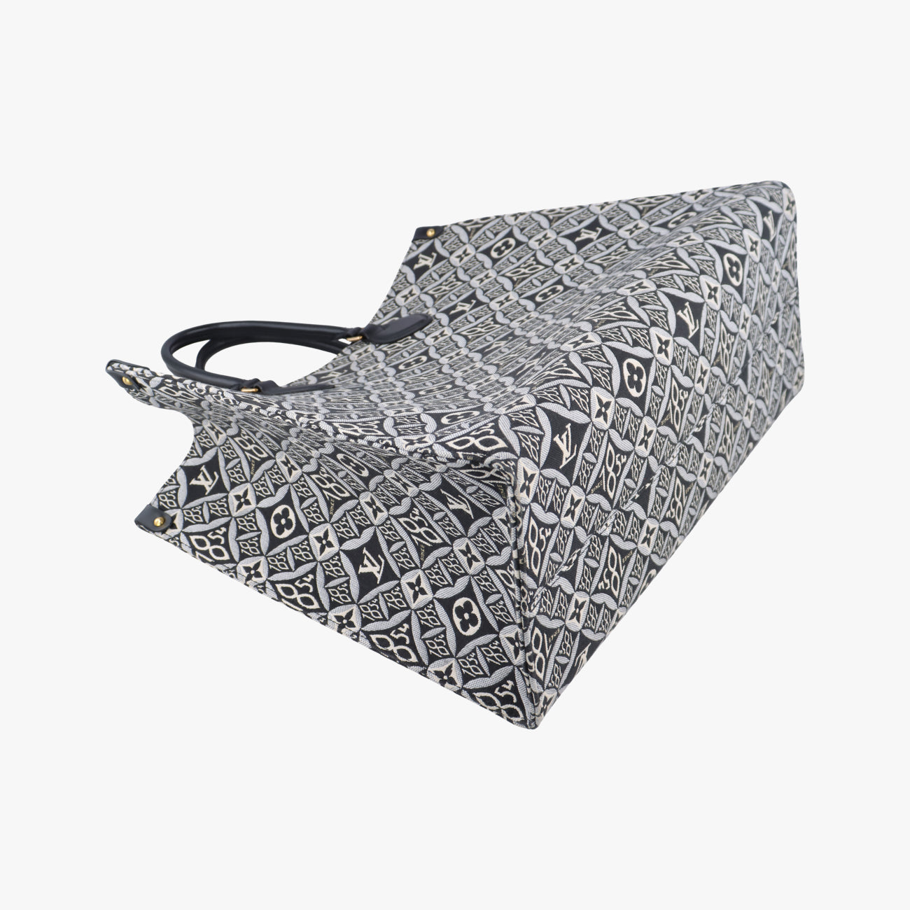 Pre-owned Louis Vuitton On the Go GM Gris Jacquard M57207 shoulderbag | stylenewstar