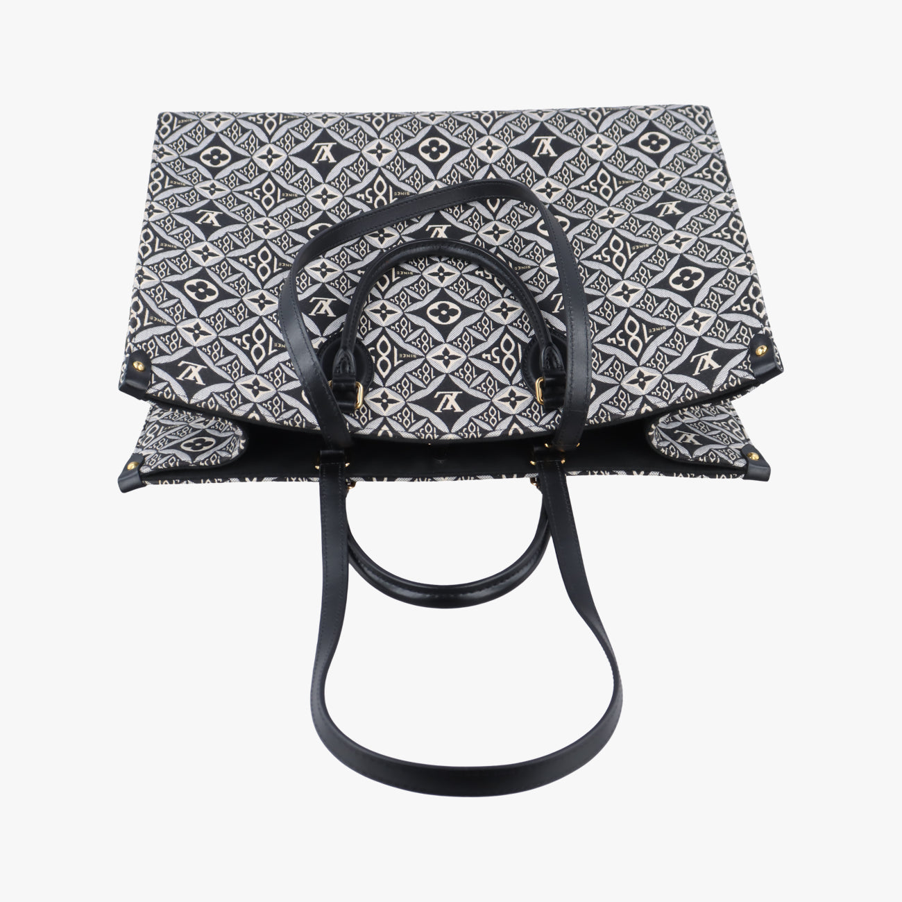 Pre-owned Louis Vuitton On the Go GM Gris Jacquard M57207 shoulderbag | stylenewstar