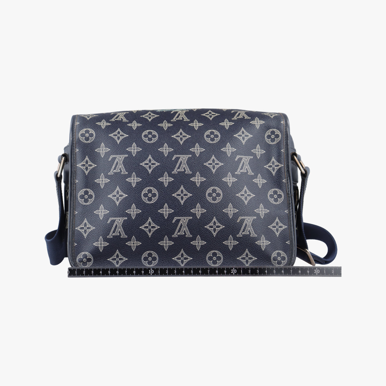 Pre-owned Louis Vuitton Messenger PM navy Monogram Savane M54248 shoulderbag | stylenewstar