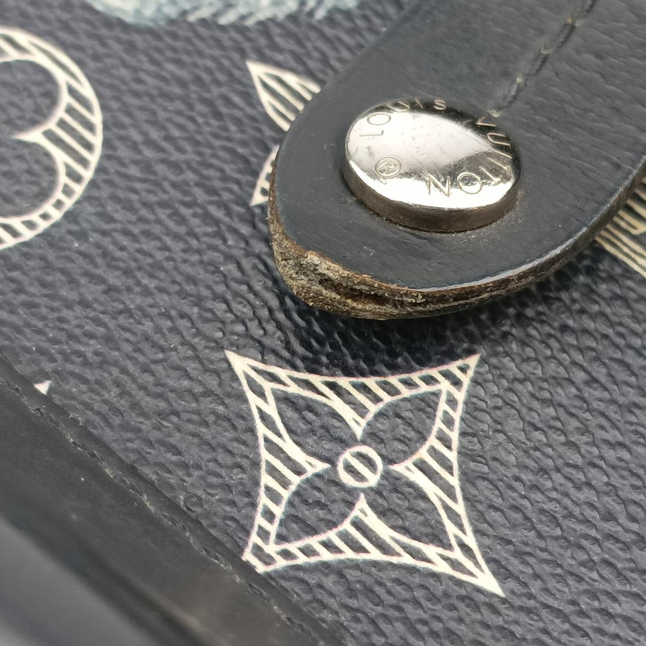 Pre-owned Louis Vuitton Messenger PM navy Monogram Savane M54248 shoulderbag | stylenewstar