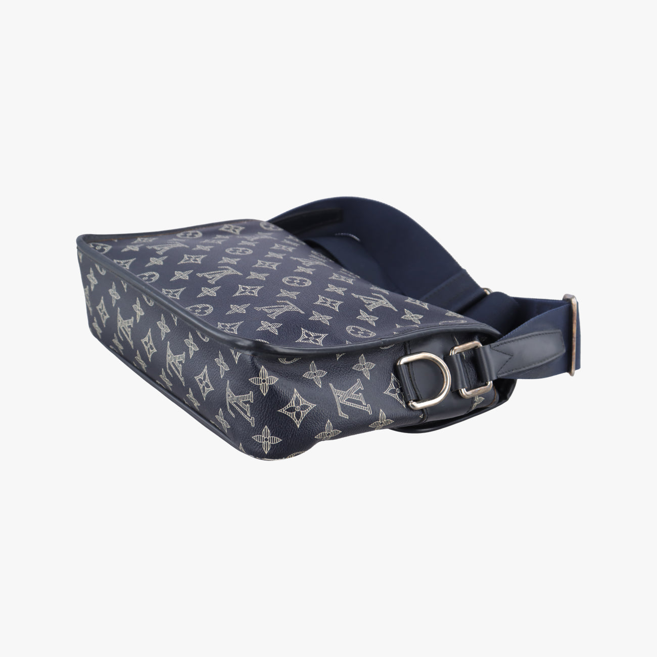 Pre-owned Louis Vuitton Messenger PM navy Monogram Savane M54248 shoulderbag | stylenewstar