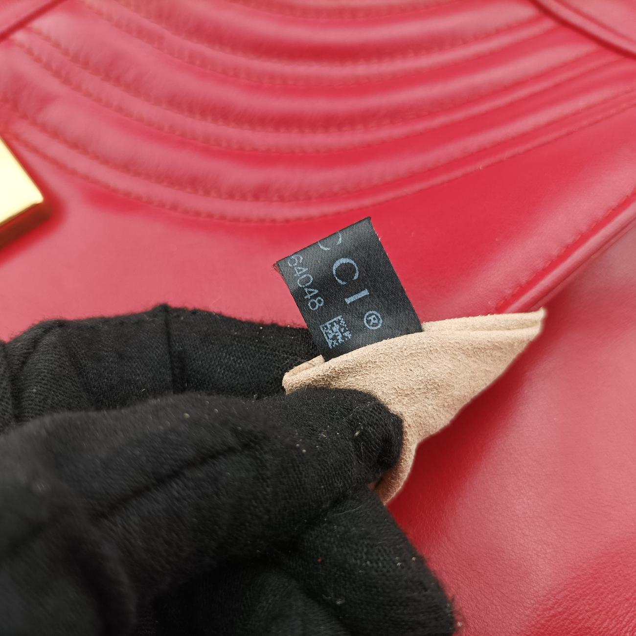 Vintage Gucci GG Marmont Red Leather 443497 shoulderbag | stylenewstar