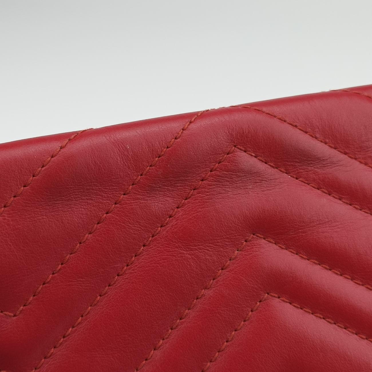 Vintage Gucci GG Marmont Red Leather 443497 shoulderbag | stylenewstar