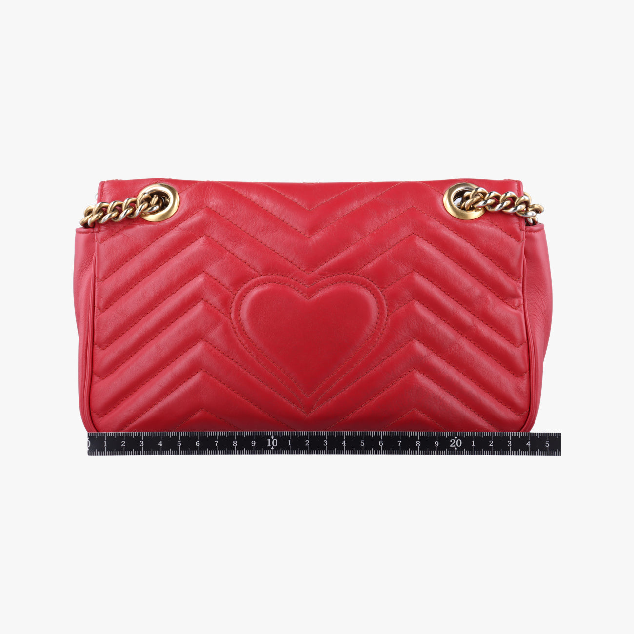 Vintage Gucci GG Marmont Red Leather 443497 shoulderbag | stylenewstar