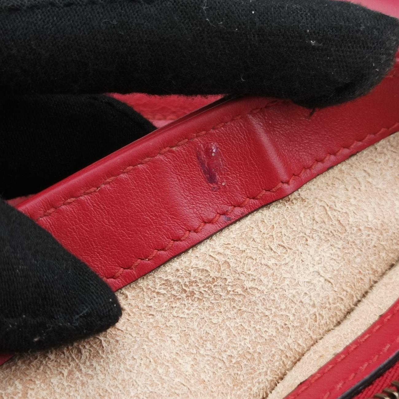 Vintage Gucci GG Marmont Red Leather 443497 shoulderbag | stylenewstar