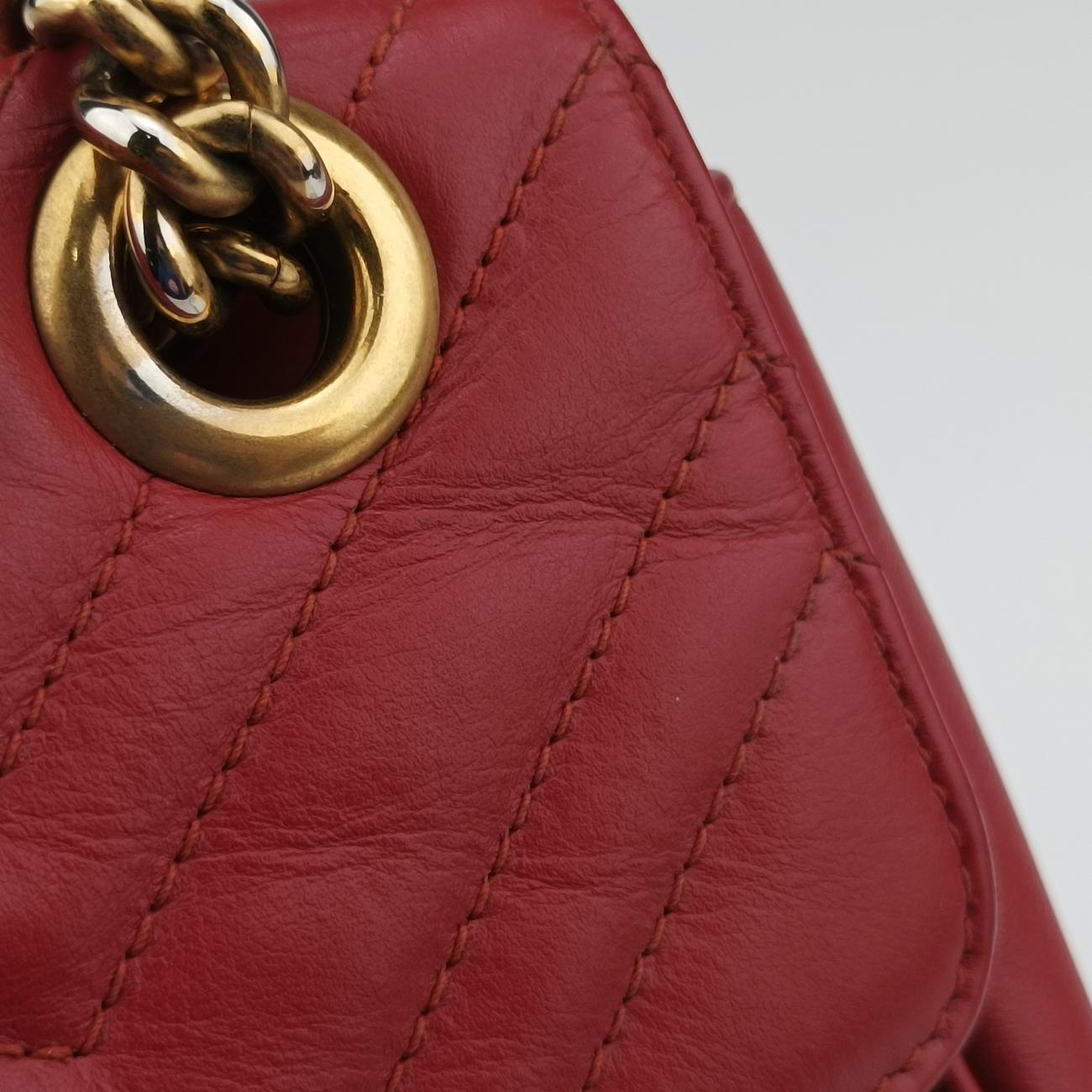 Vintage Gucci GG Marmont Red Leather 443497 shoulderbag | stylenewstar