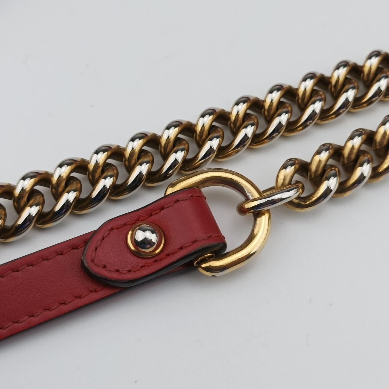 Vintage Gucci GG Marmont Red Leather 443497 shoulderbag | stylenewstar