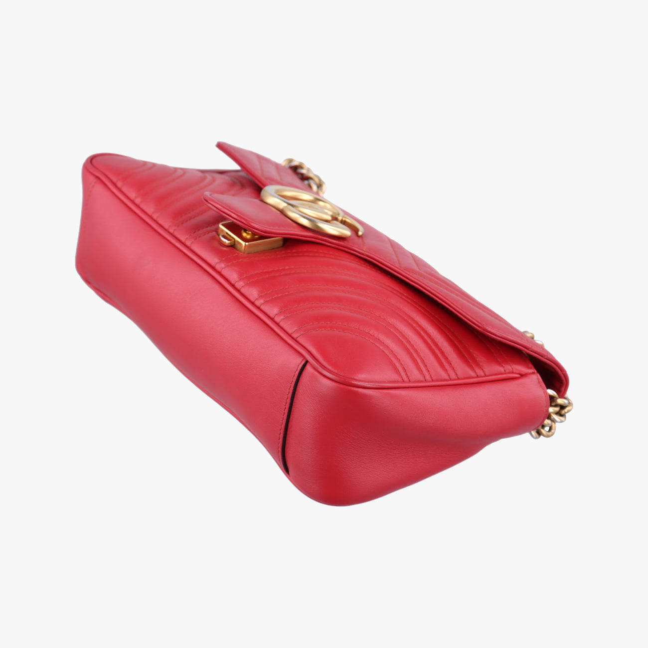 Vintage Gucci GG Marmont Red Leather 443497 shoulderbag | stylenewstar