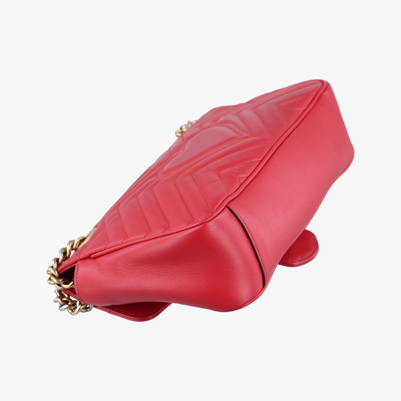 Vintage Gucci GG Marmont Red Leather 443497 shoulderbag | stylenewstar