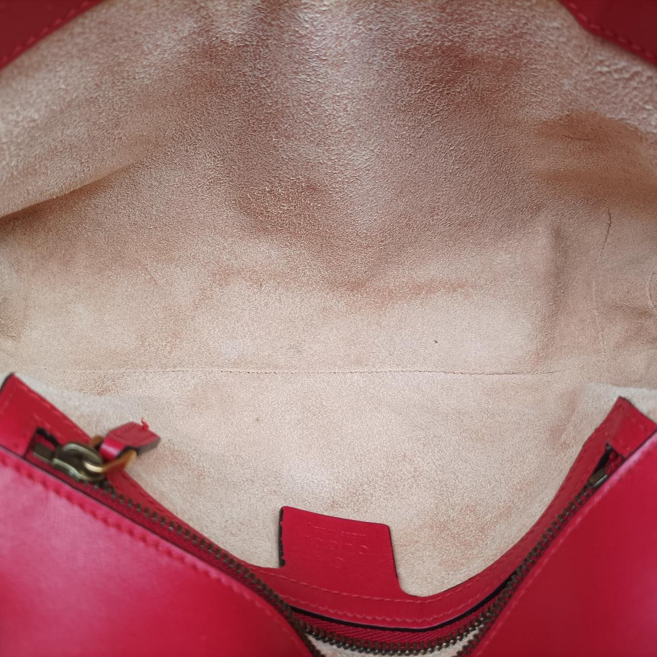 Vintage Gucci GG Marmont Red Leather 443497 shoulderbag | stylenewstar