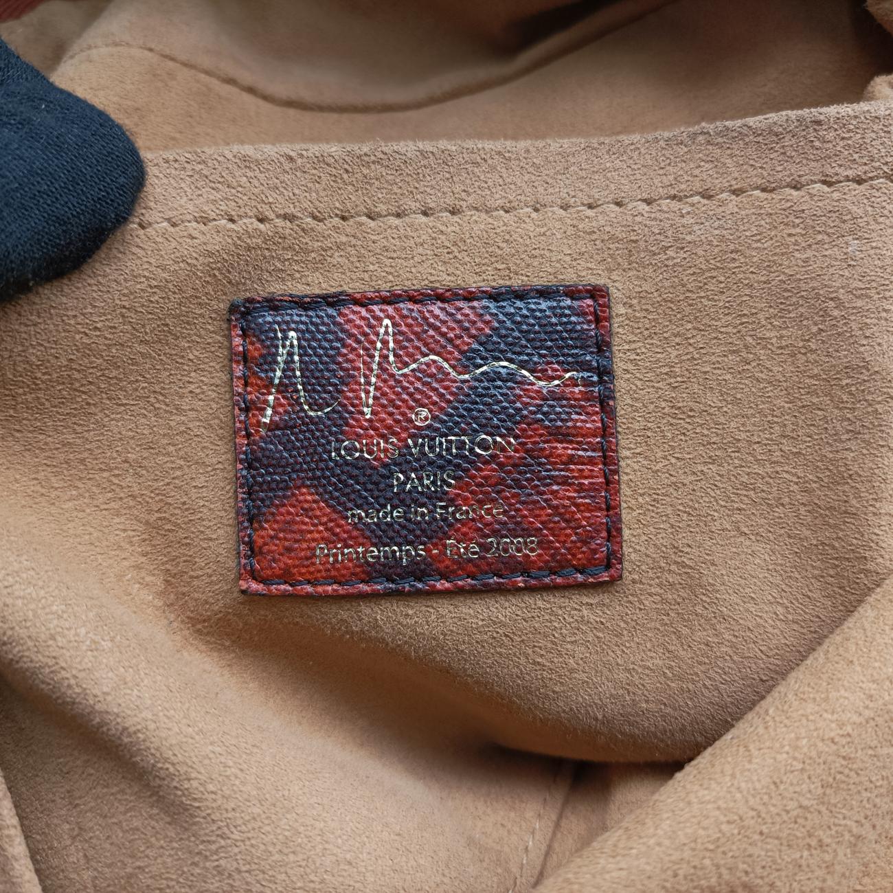 Pre-owned Louis Vuitton Man Crazy rouge×multicolor Monogram Jokes M95737 handbag | stylenewstar