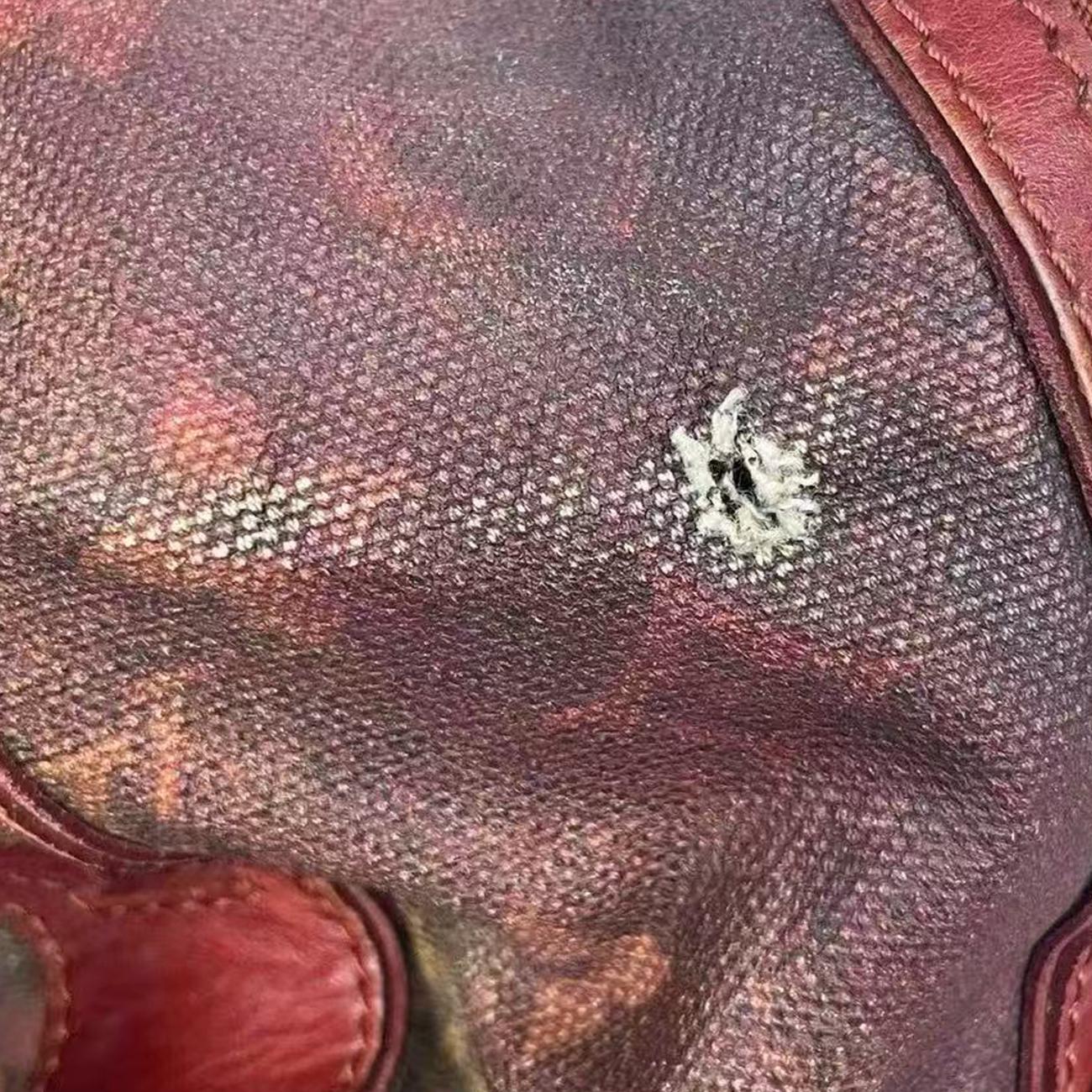 Pre-owned Louis Vuitton Man Crazy rouge×multicolor Monogram Jokes M95737 handbag | stylenewstar