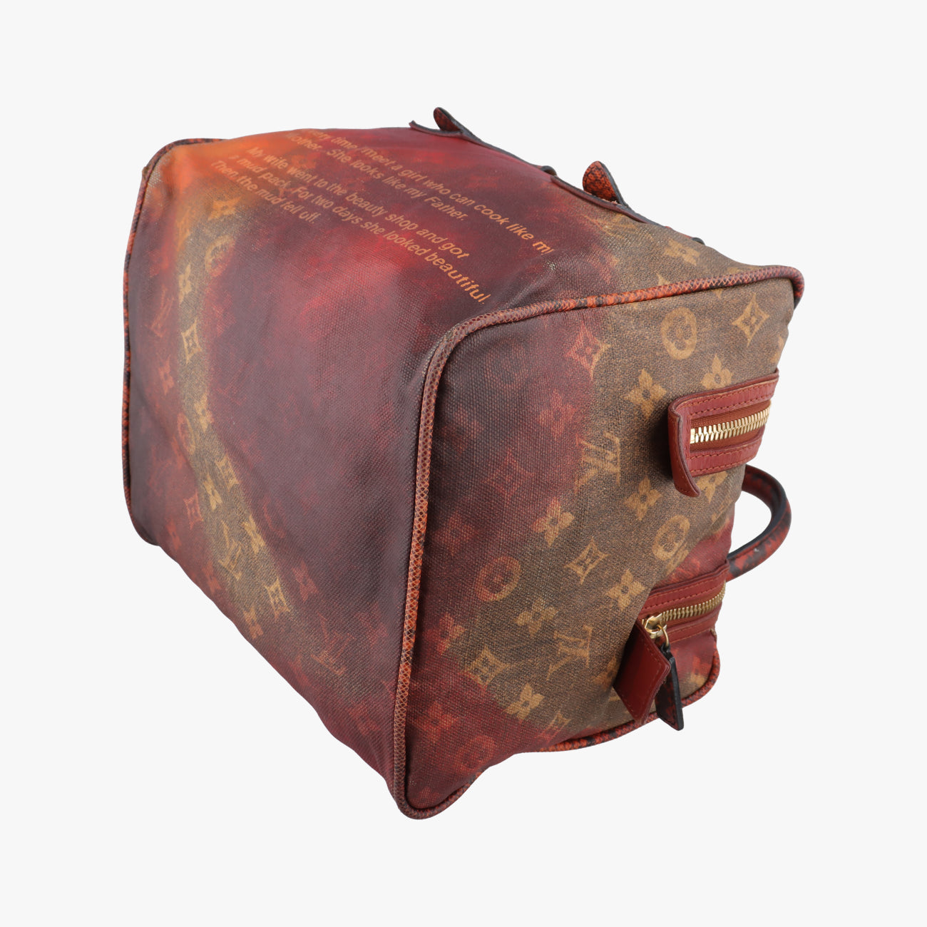 Pre-owned Louis Vuitton Man Crazy rouge×multicolor Monogram Jokes M95737 handbag | stylenewstar