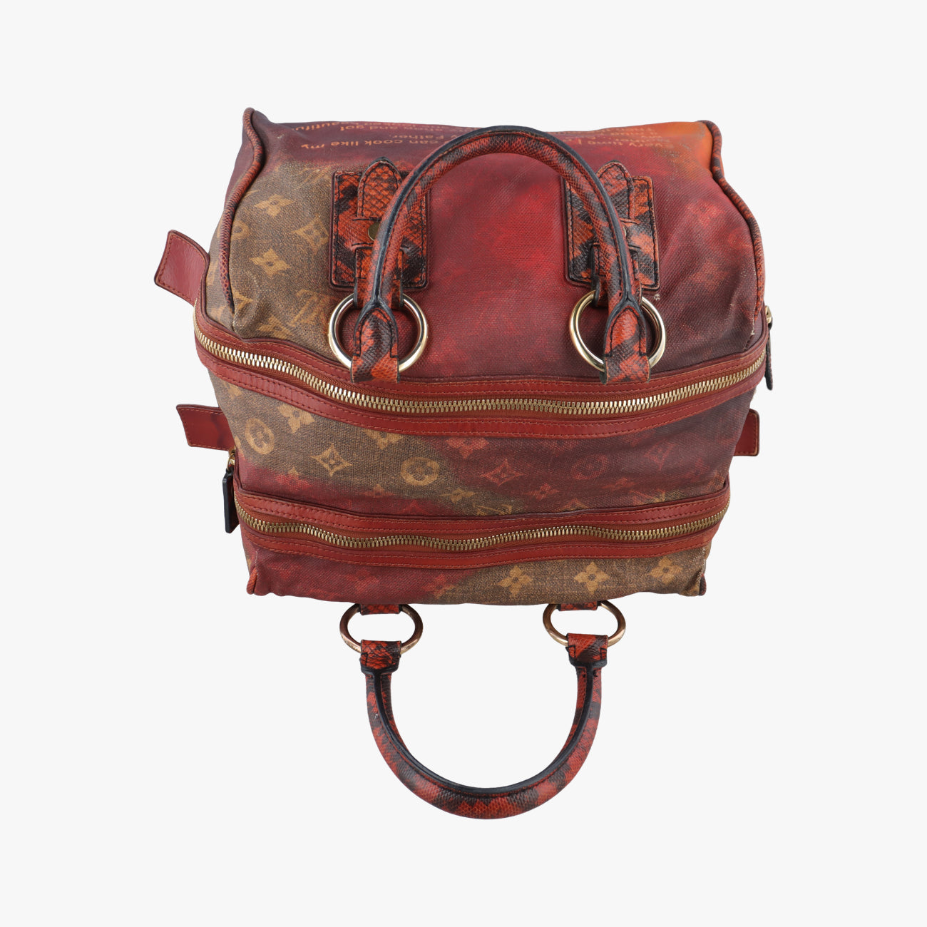 Pre-owned Louis Vuitton Man Crazy rouge×multicolor Monogram Jokes M95737 handbag | stylenewstar