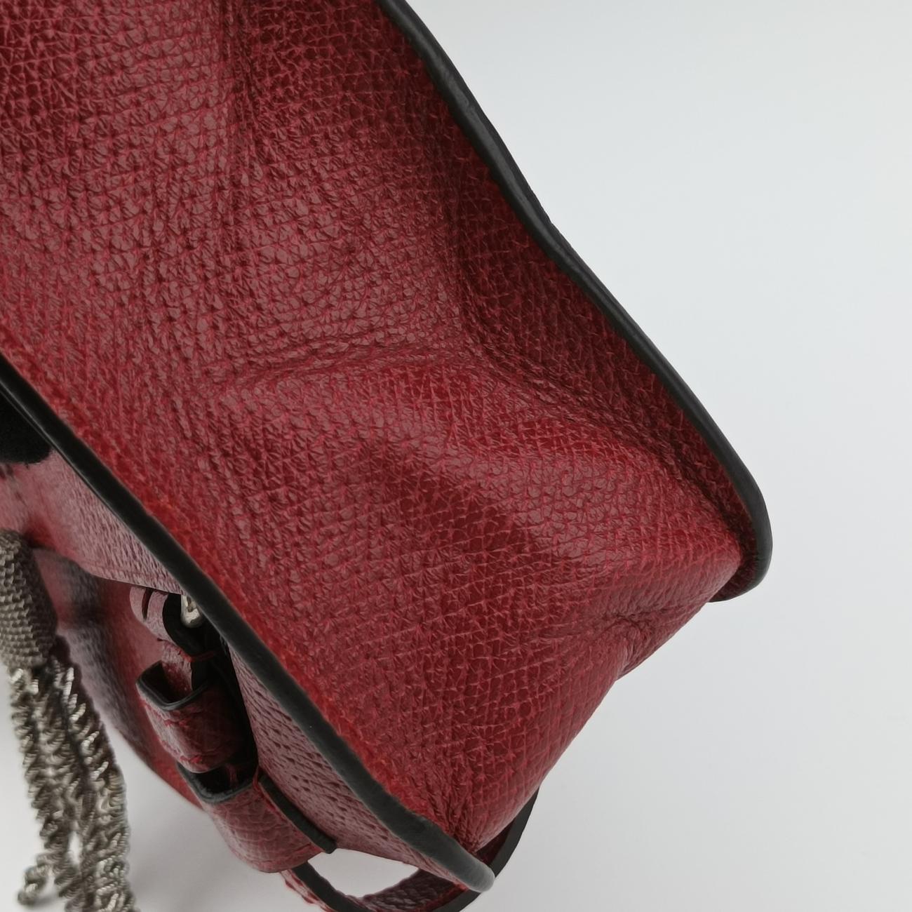 Pre-owned Gucci Bamboo Red Leather 484676 shoulderbag | stylenewstar