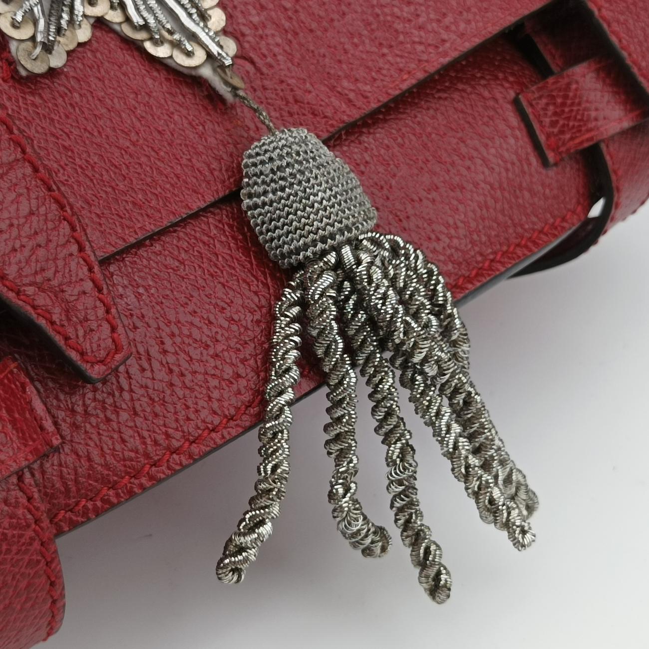 Pre-owned Gucci Bamboo Red Leather 484676 shoulderbag | stylenewstar