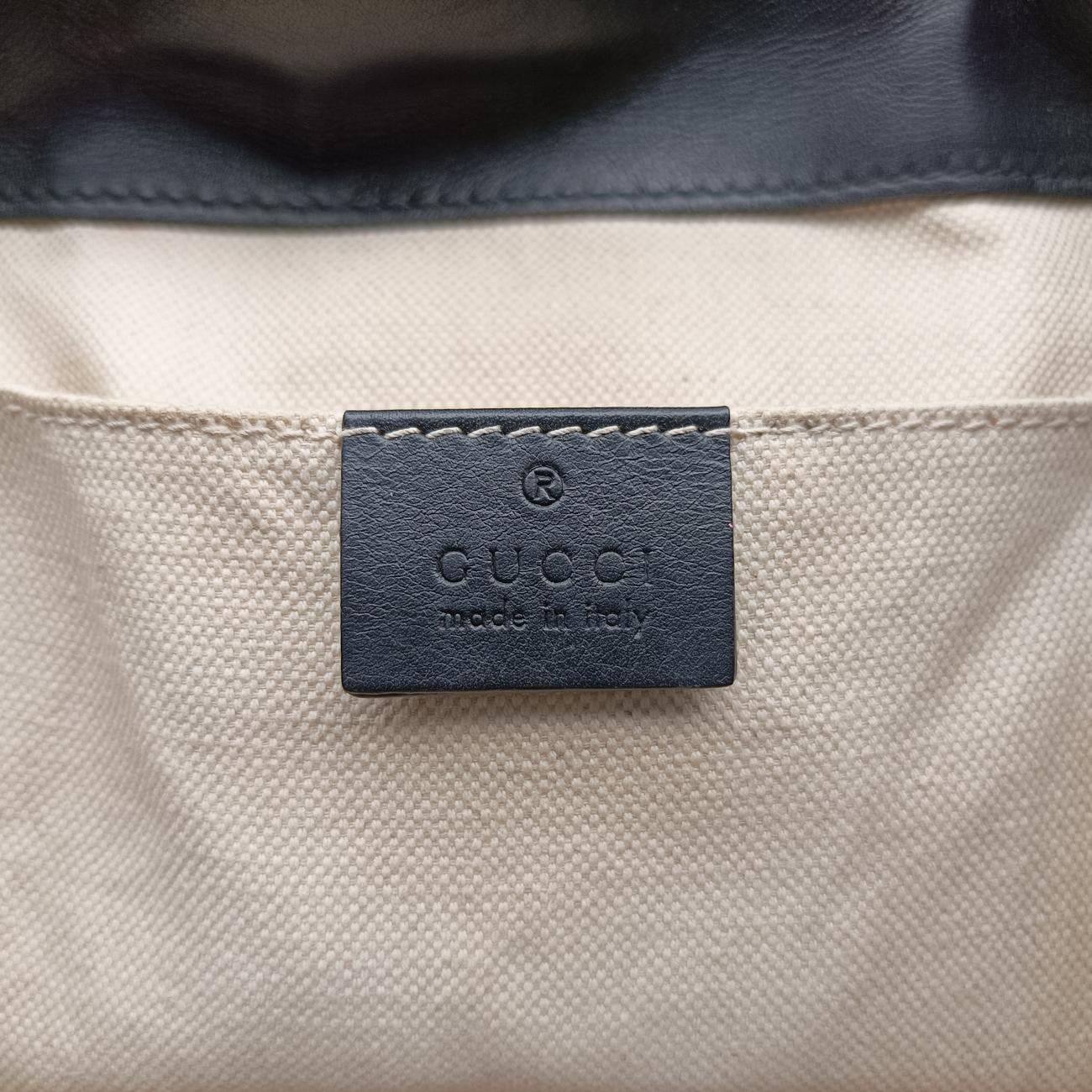 Vintage Gucci GG Marmont Black×Multicolour Leather 432265 backpack/rucksack | stylenewstar