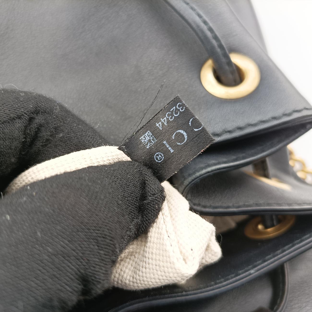 Vintage Gucci GG Marmont Black×Multicolour Leather 432265 backpack/rucksack | stylenewstar