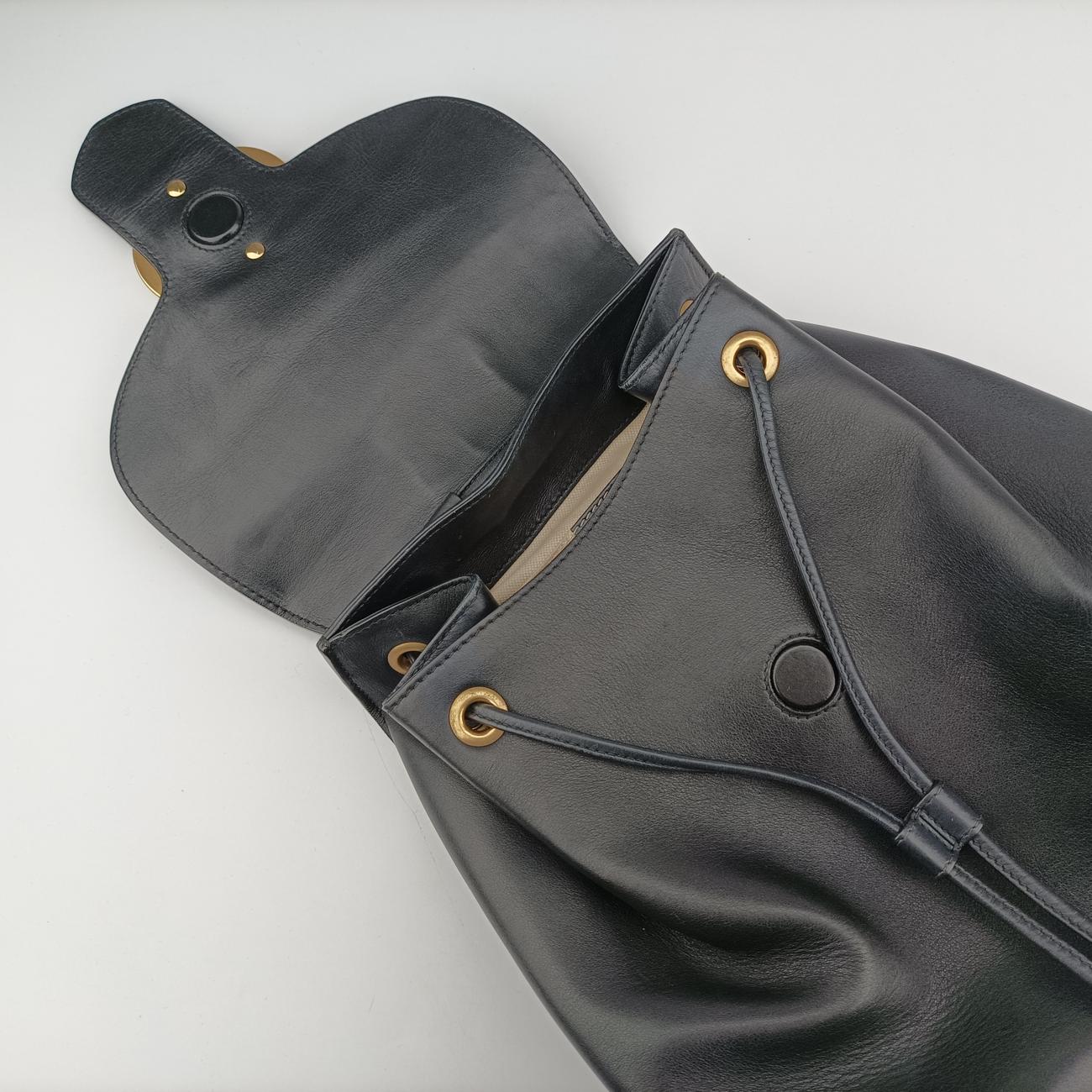 Vintage Gucci GG Marmont Black×Multicolour Leather 432265 backpack/rucksack | stylenewstar