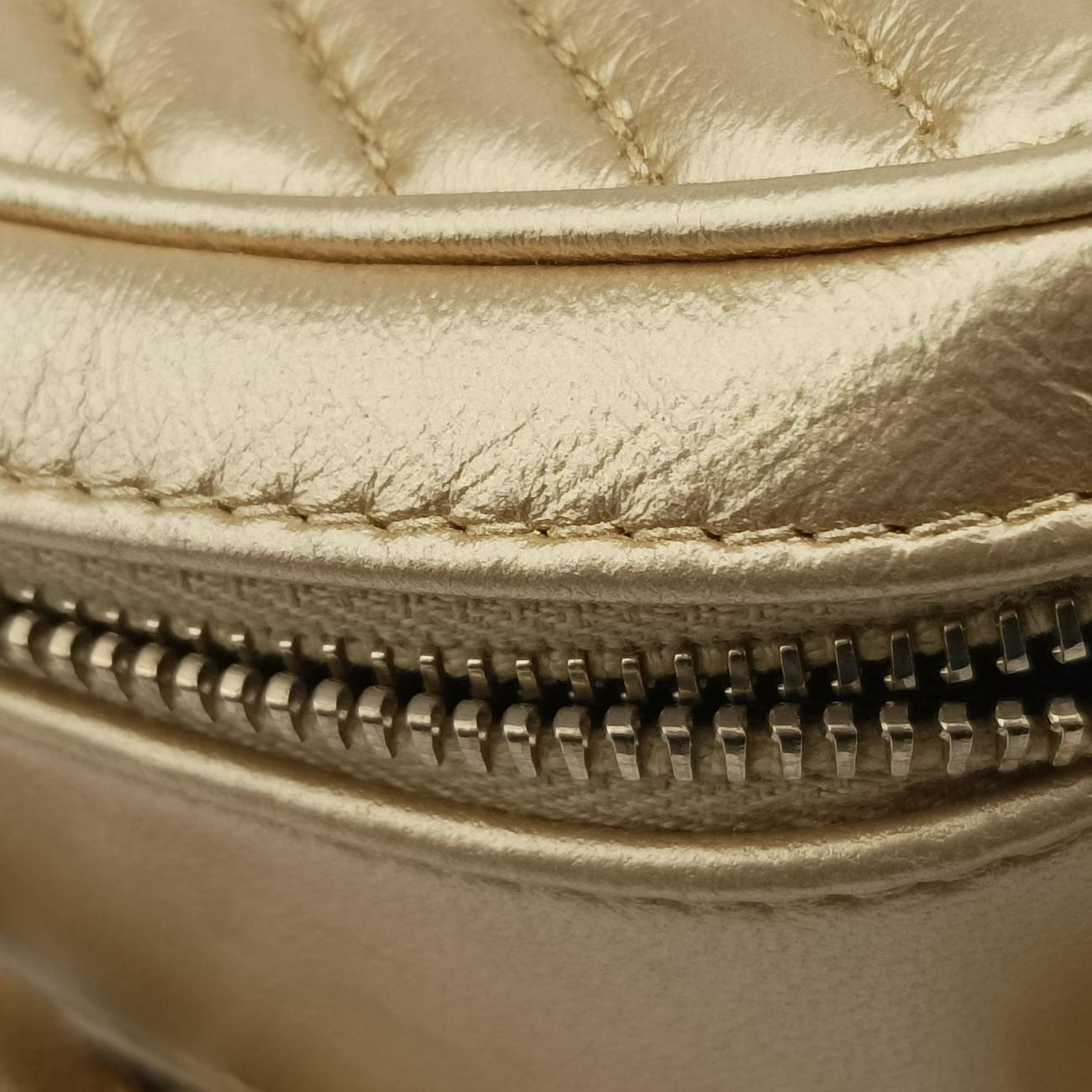 Pre-owned Chanel Coco Boy Camera Case Golden lambskin A92655 shoulderbag | stylenewstar