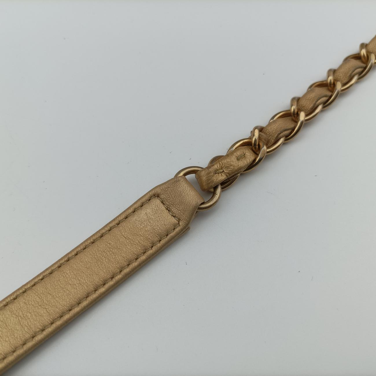 Pre-owned Chanel Coco Boy Camera Case Golden lambskin A92655 shoulderbag | stylenewstar