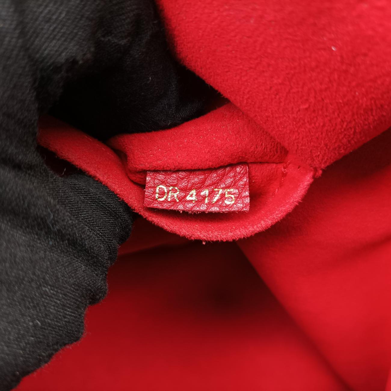 Pre-owned Louis Vuitton RETIRO PM brown×CERISE Monogram Canvas×calf leather M40546 shoulderbag | stylenewstar