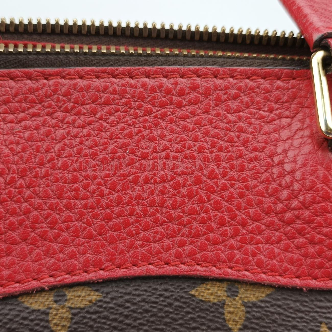 Pre-owned Louis Vuitton RETIRO PM brown×CERISE Monogram Canvas×calf leather M40546 shoulderbag | stylenewstar