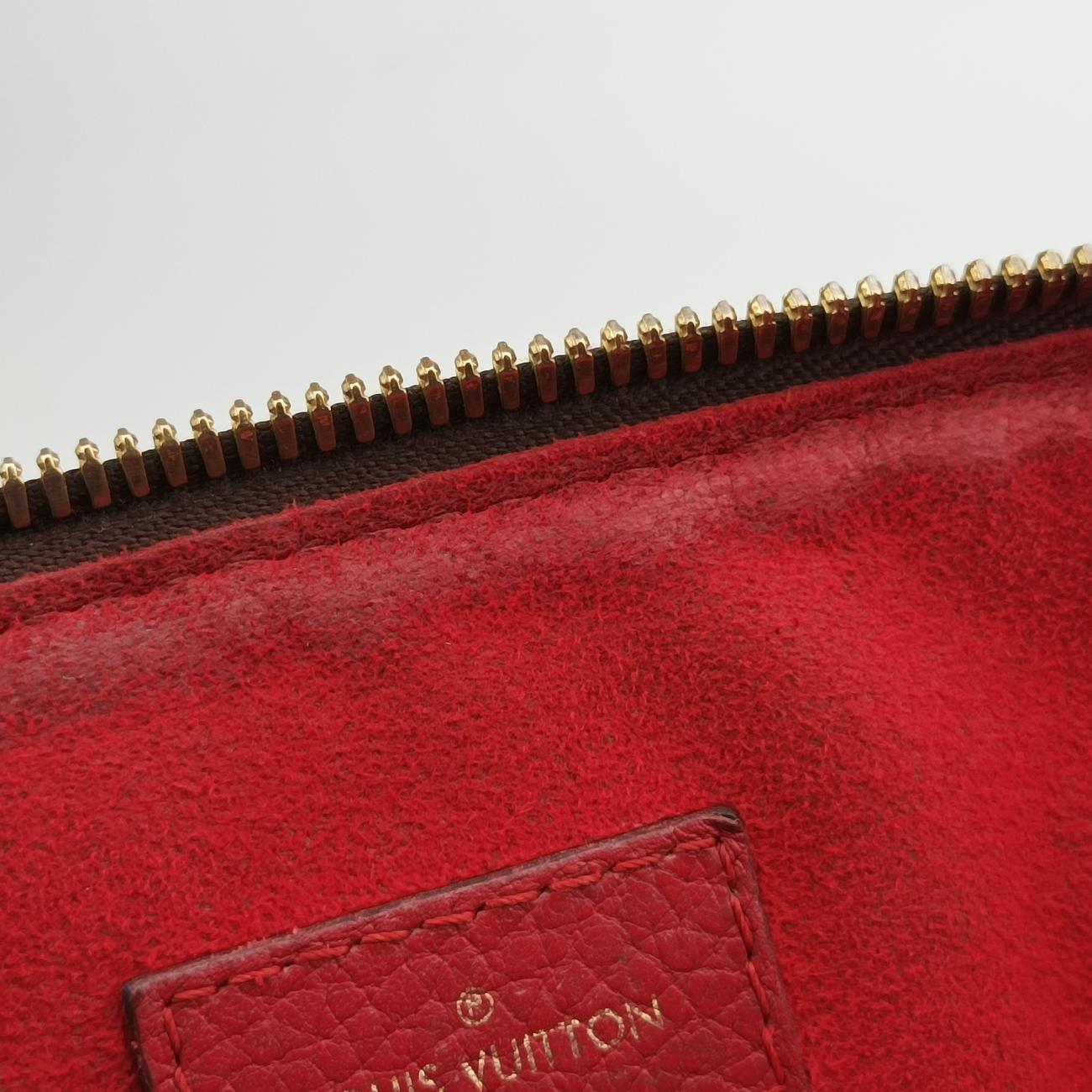 Pre-owned Louis Vuitton RETIRO PM brown×CERISE Monogram Canvas×calf leather M40546 shoulderbag | stylenewstar