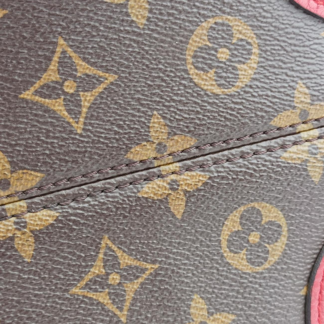 Pre-owned Louis Vuitton RETIRO PM brown×CERISE Monogram Canvas×calf leather M40546 shoulderbag | stylenewstar