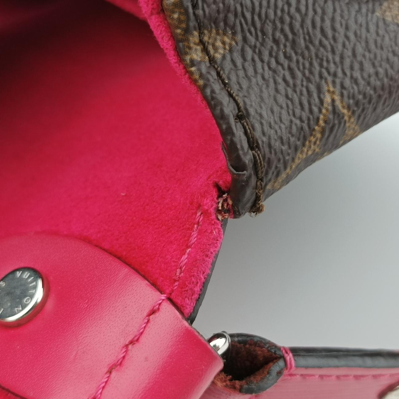 Pre-owned Louis Vuitton Saint Michel Freesia Monogram/Brown x Freesia Monogram Canvas×epi M43578 shoulderbag | stylenewstar