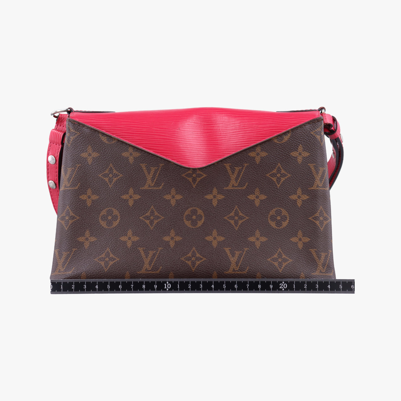 Pre-owned Louis Vuitton Saint Michel Freesia Monogram/Brown x Freesia Monogram Canvas×epi M43578 shoulderbag | stylenewstar