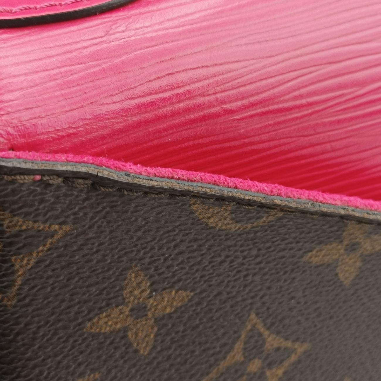 Pre-owned Louis Vuitton Saint Michel Freesia Monogram/Brown x Freesia Monogram Canvas×epi M43578 shoulderbag | stylenewstar