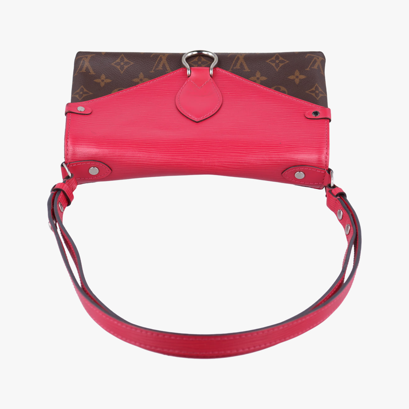 Pre-owned Louis Vuitton Saint Michel Freesia Monogram/Brown x Freesia Monogram Canvas×epi M43578 shoulderbag | stylenewstar