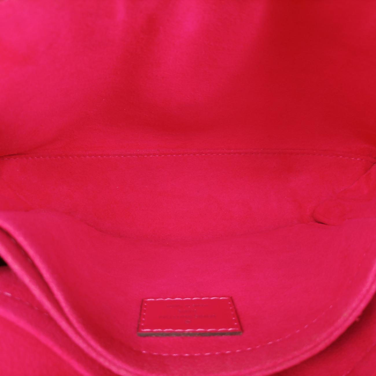 Pre-owned Louis Vuitton Saint Michel Freesia Monogram/Brown x Freesia Monogram Canvas×epi M43578 shoulderbag | stylenewstar