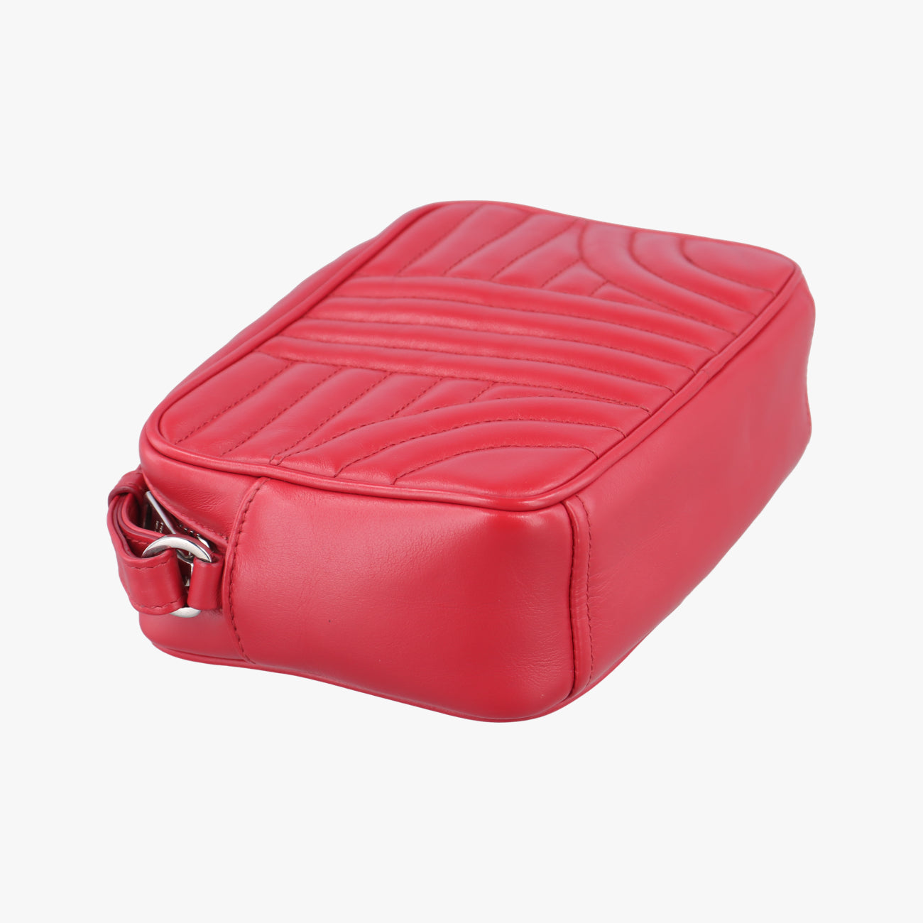 Pre-owned Prada Diagramme Red leather 1BH084 shoulderbag | stylenewstar