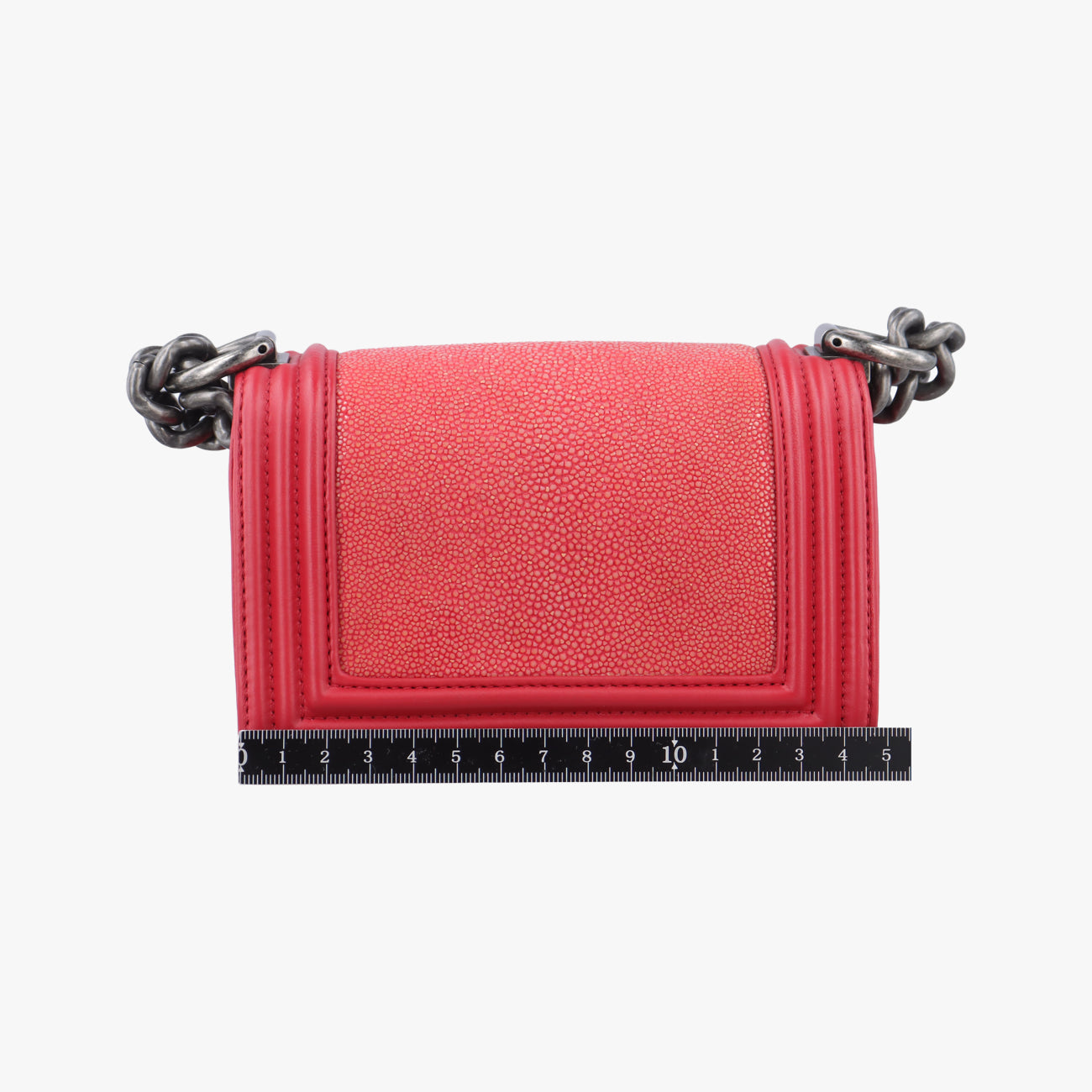 Vintage Chanel BOY CHANEL Red lambskin×Garrusha A66230 shoulderbag | stylenewstar