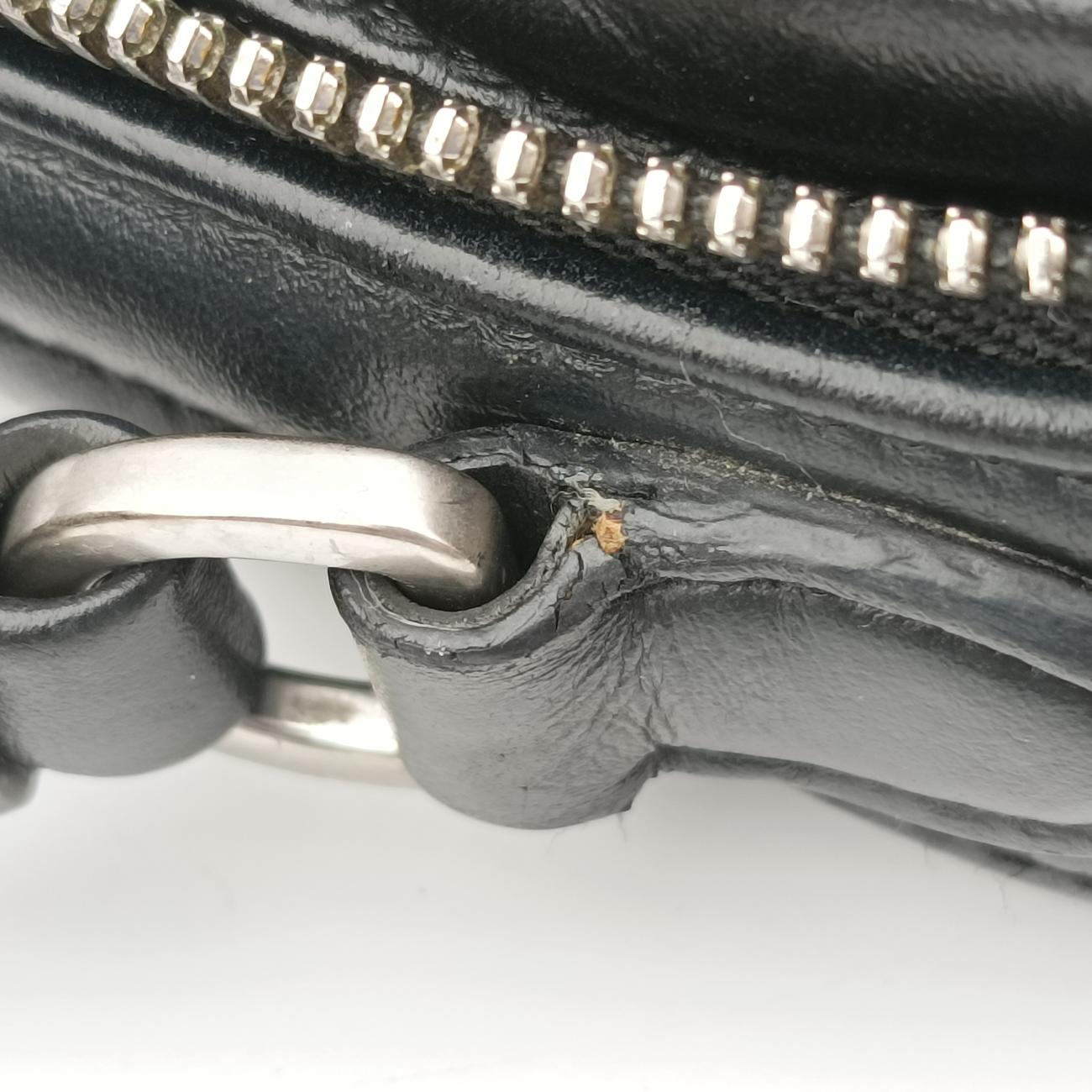 Secondhand Prada Diagramme Black Leather 1BH083 shoulderbag | stylenewstar