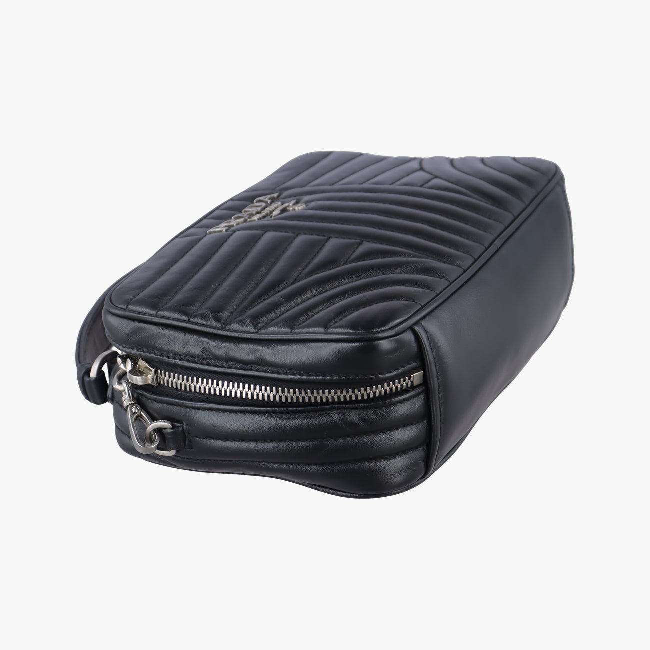 Secondhand Prada Diagramme Black Leather 1BH083 shoulderbag | stylenewstar