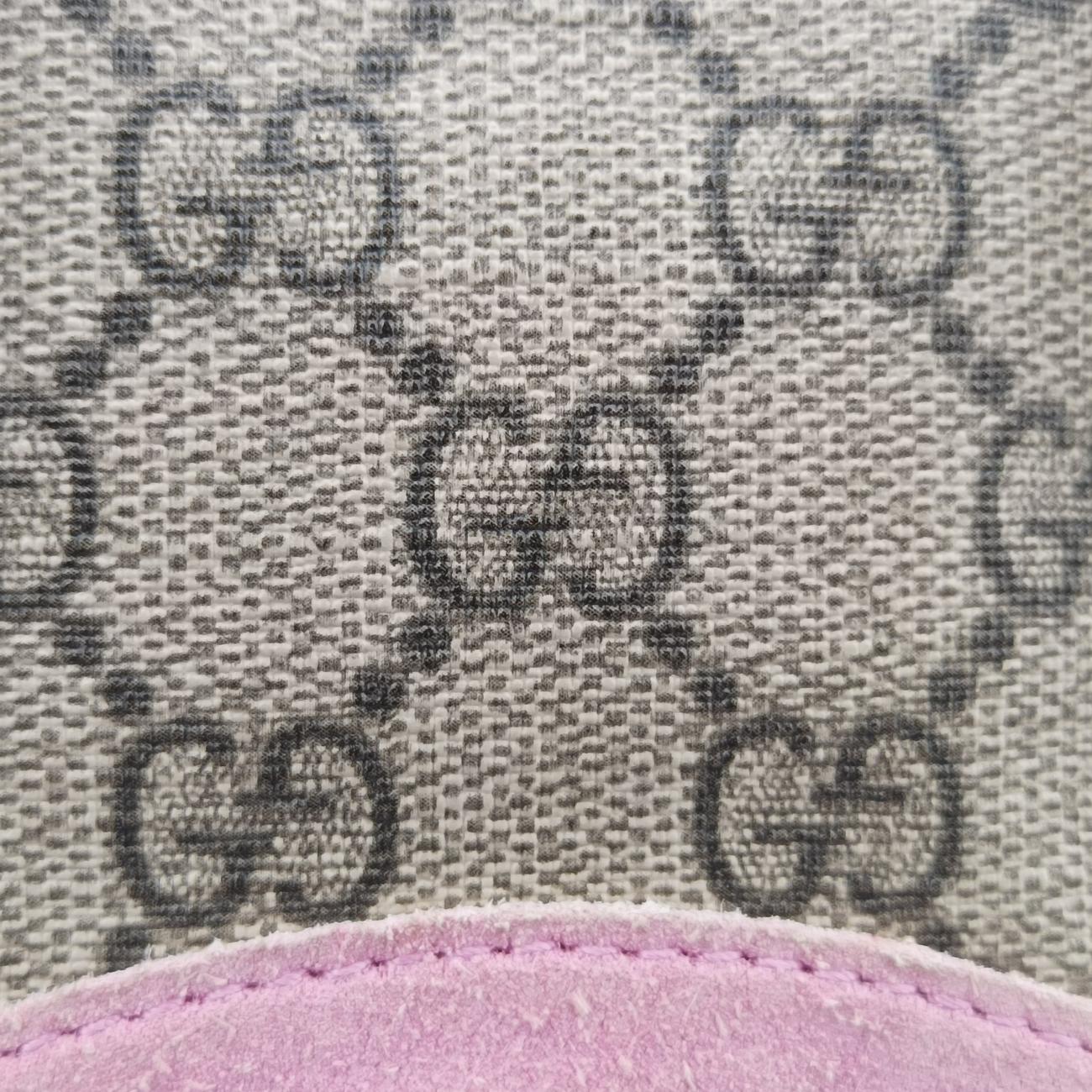 Pre-owned Gucci GG Supreme Bosco PATCHED beige×Multicolour PVC coated canvas 473887 shoulderbag | stylenewstar