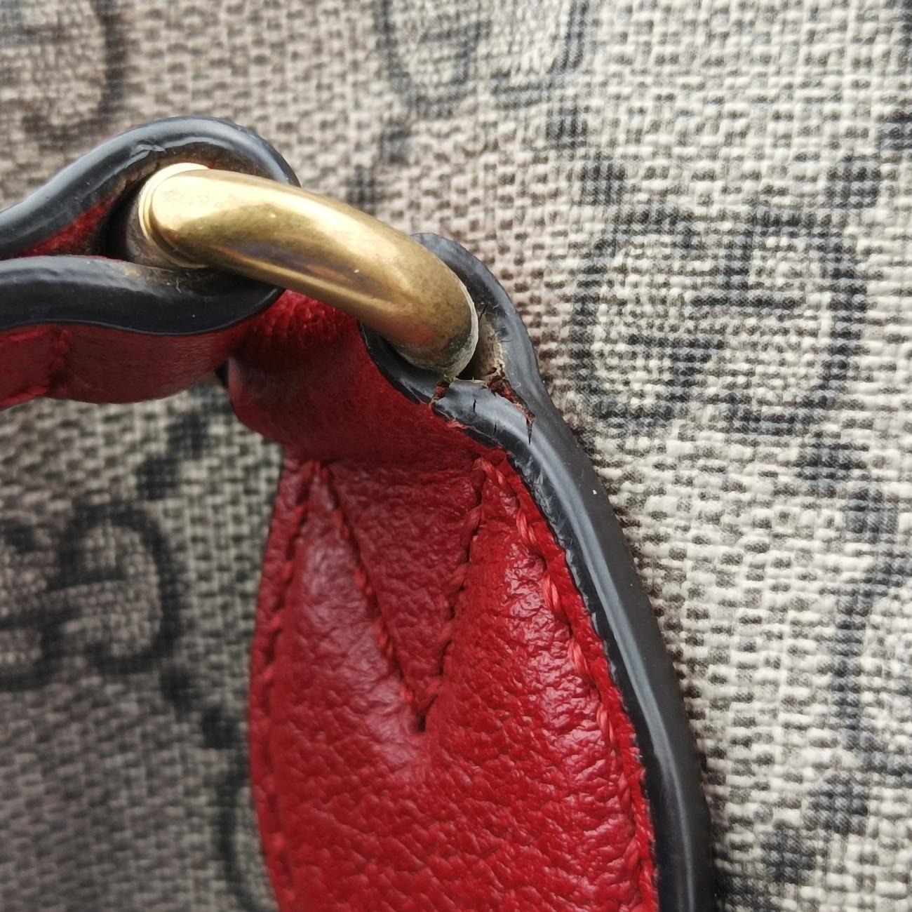 Pre-owned Gucci GG Supreme Bosco PATCHED beige×Multicolour PVC coated canvas 473887 shoulderbag | stylenewstar