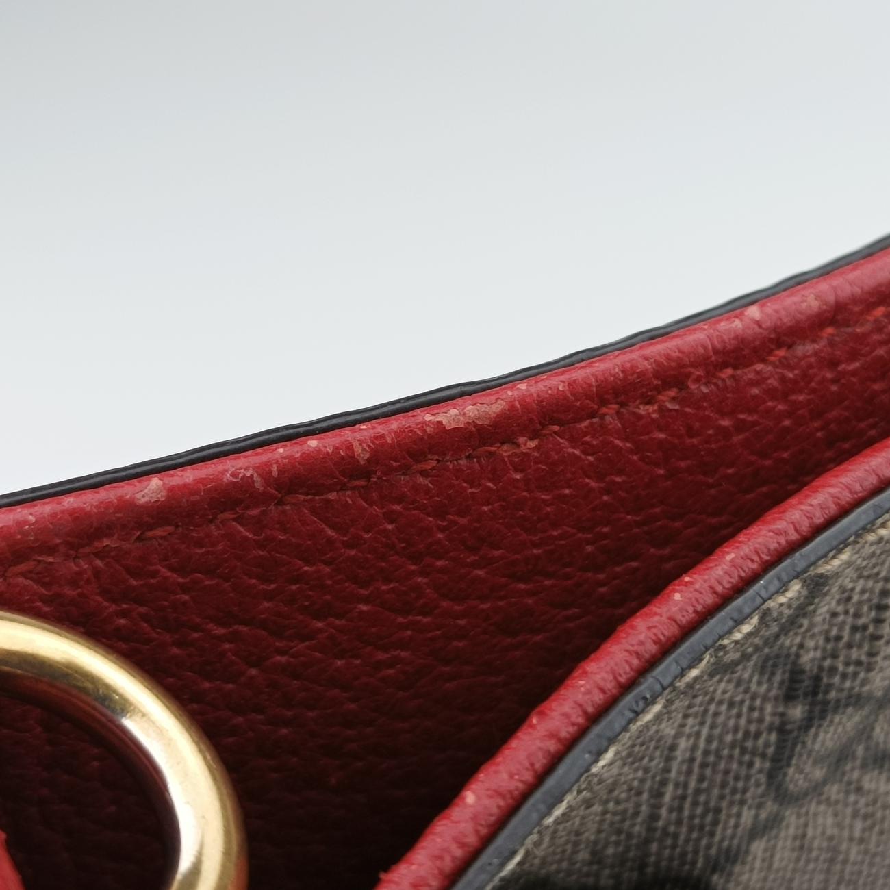 Pre-owned Gucci GG Supreme Bosco PATCHED beige×Multicolour PVC coated canvas 473887 shoulderbag | stylenewstar