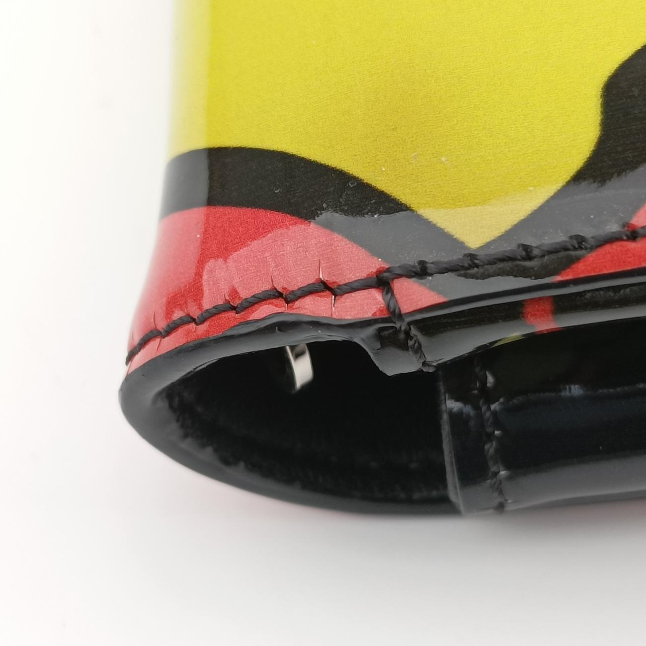 Pre-owned VERSACE Palazzo Medusa Multicolour Patent  shoulderbag | stylenewstar