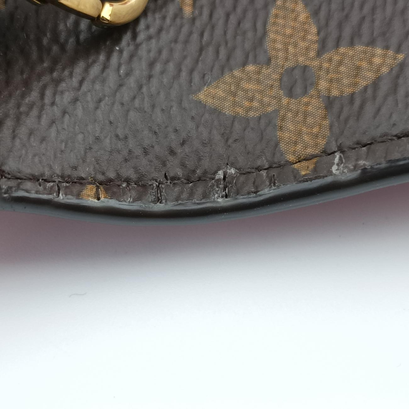 Pre-owned Louis Vuitton Pochette Weekend brown×Fuchsia Pink Monogram Canvas M62456 shoulderbag | stylenewstar