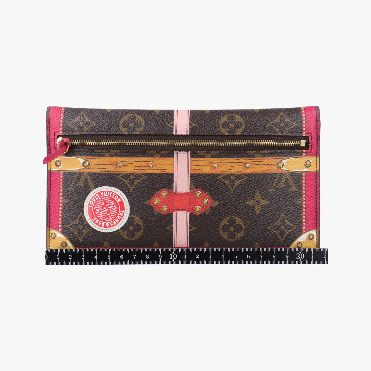 Pre-owned Louis Vuitton Pochette Weekend brown×Fuchsia Pink Monogram Canvas M62456 shoulderbag | stylenewstar