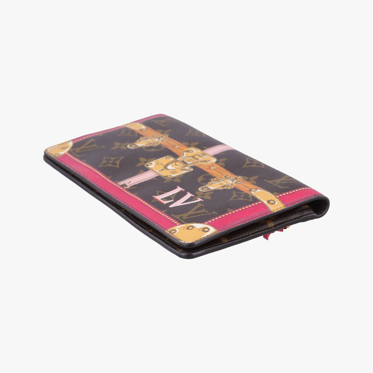 Pre-owned Louis Vuitton Pochette Weekend brown×Fuchsia Pink Monogram Canvas M62456 shoulderbag | stylenewstar