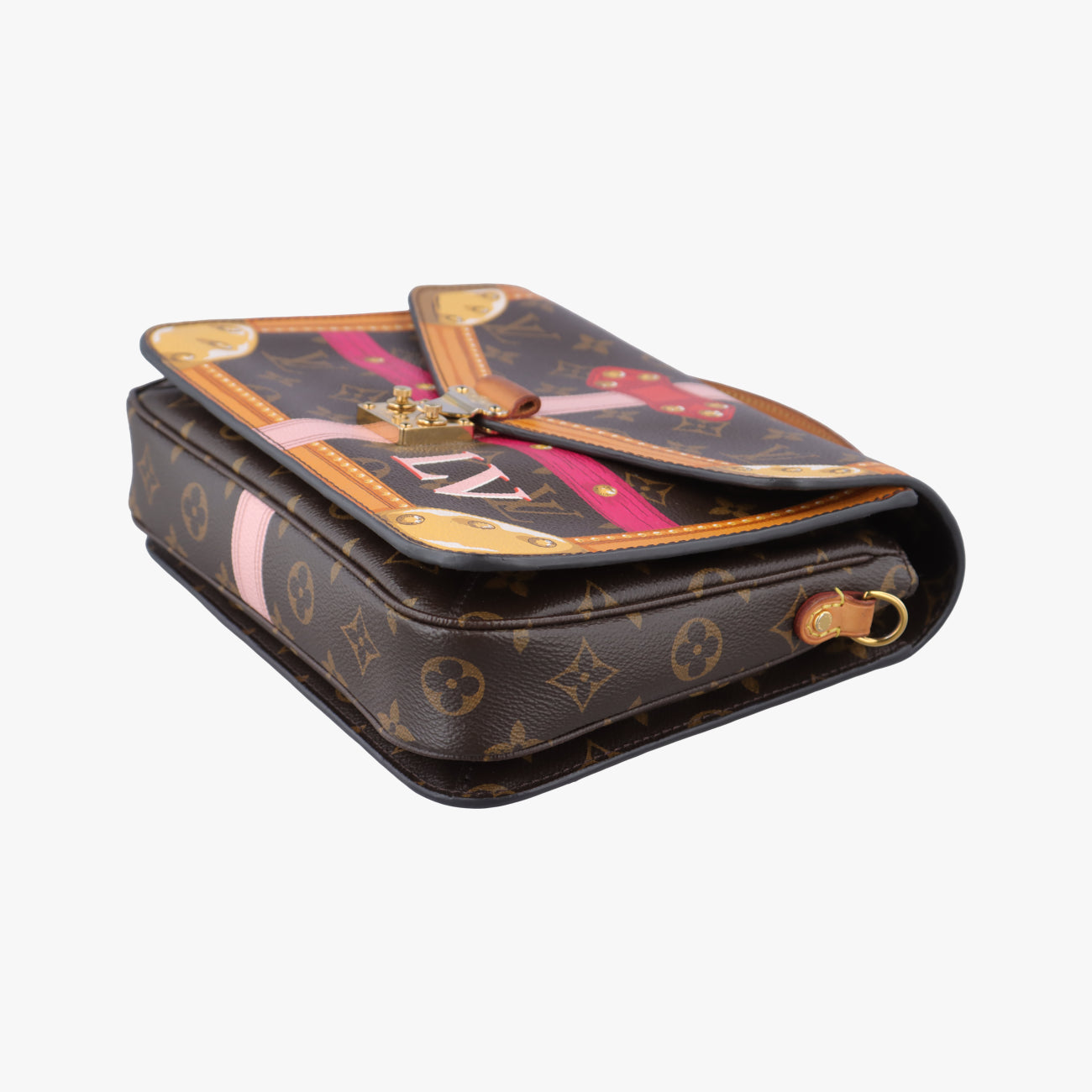 Secondhand Louis Vuitton Summer Trunk Pochette MéTIS brown×multi Monogram Canvas M43628 shoulderbag | stylenewstar