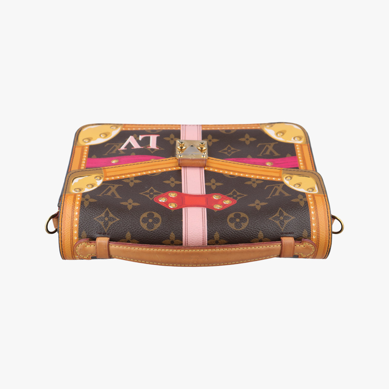 Secondhand Louis Vuitton Summer Trunk Pochette MéTIS brown×multi Monogram Canvas M43628 shoulderbag | stylenewstar