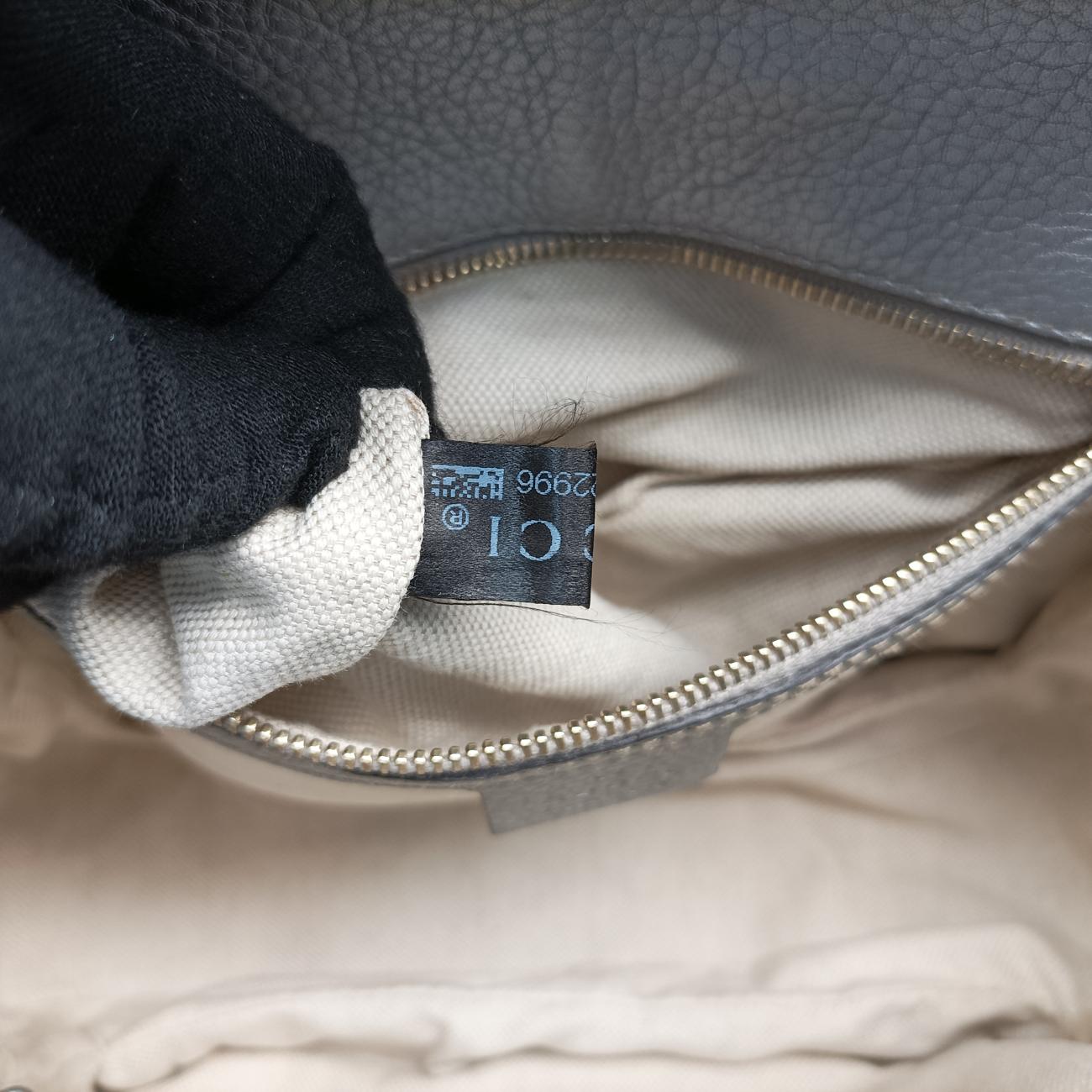 Vintage Gucci New Bamboo Beige×Silver canvas x leather 254884 shoulderbag | stylenewstar