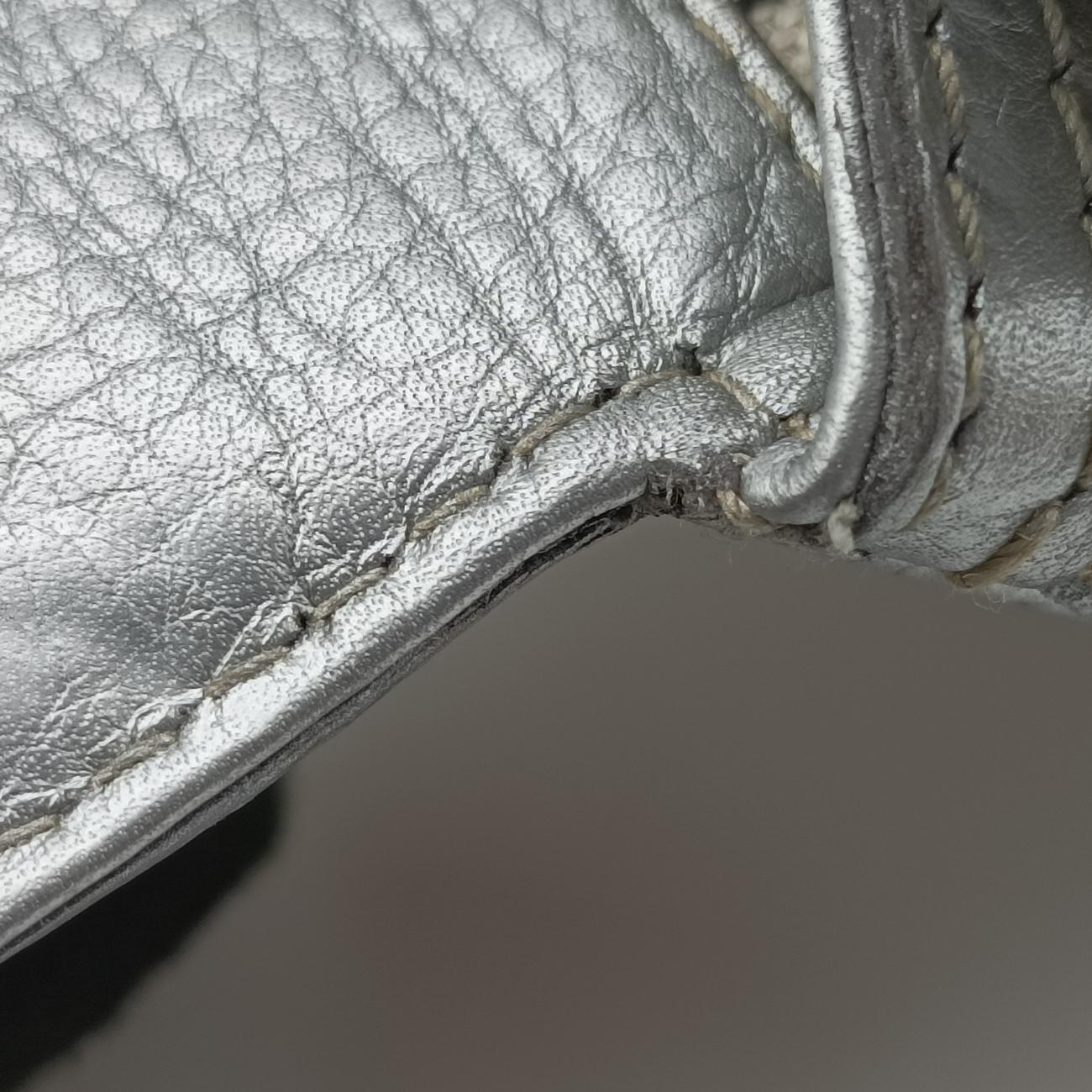 Vintage Gucci New Bamboo Beige×Silver canvas x leather 254884 shoulderbag | stylenewstar